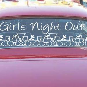 Bachelorette Car Decals-girls Night Out