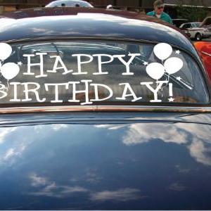 Happy Birthday Car Decals