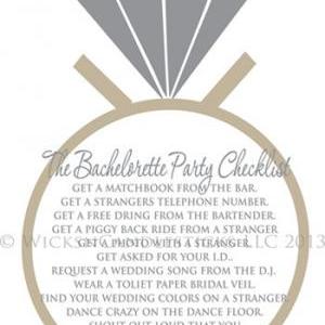 Bachelorette Party Wall Checklist
