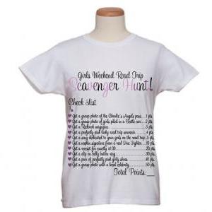 Event T-shirts-girls Weekend Road Trip Scavenger..
