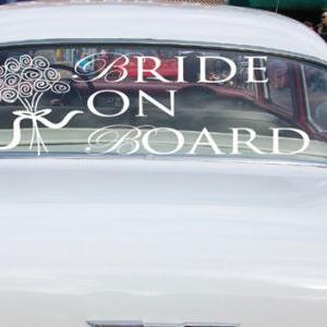 Wedding Car Decals Bride On Board