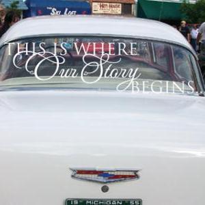 Wedding Getaway Car Decals This Is Where Our Story..
