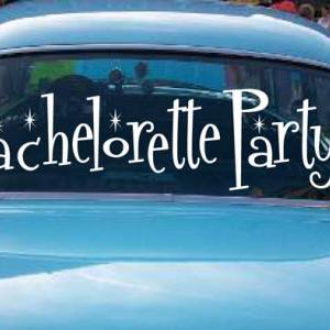 My Bachelorette Party Car Decals Personalized..