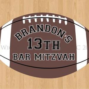 Event Decals Football Party Theme Bar Mitzvah