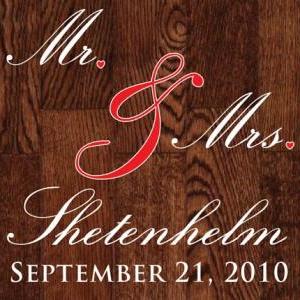Wedding Dance Floor Decals Mr. And Mrs...