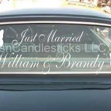 Wedding Getaway Car Decals Personalized With..