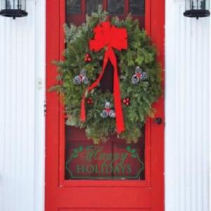 Our 1st Home Decorations-christmas Door Decal