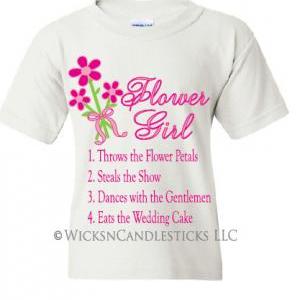 Flower Girl T Shirt -the Flower Girl