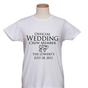 Bridal T-shirts Official Wedding Crew Member