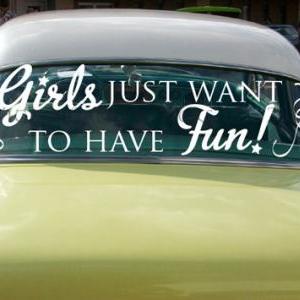 Bachelorette Party Car Decals Girls Just Want To..