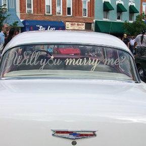Proposal Wedding Car Decals Will You Marry Me..
