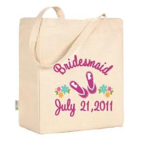 Customizable Bridal Party Tote Bags