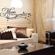 Inspirational Wall Decals-Music is the Voice of the Soul