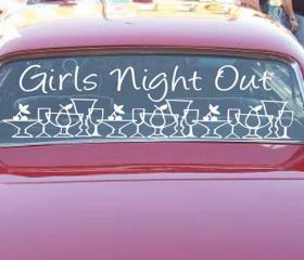 Bachelorette Car Decals-girls Night Out on Luulla
