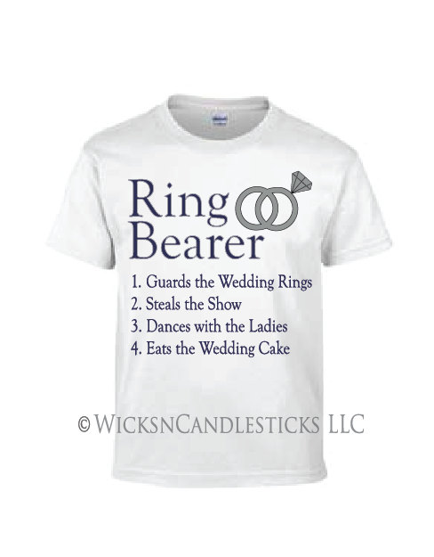 Ring Bearer Boy T Shirt -the Ring Bearer