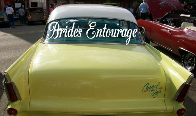 Bachelorette Party Car Decals Brides Entourage
