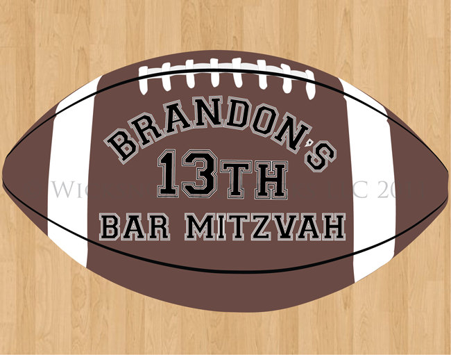 Event Decals Football Party Theme Bar Mitzvah