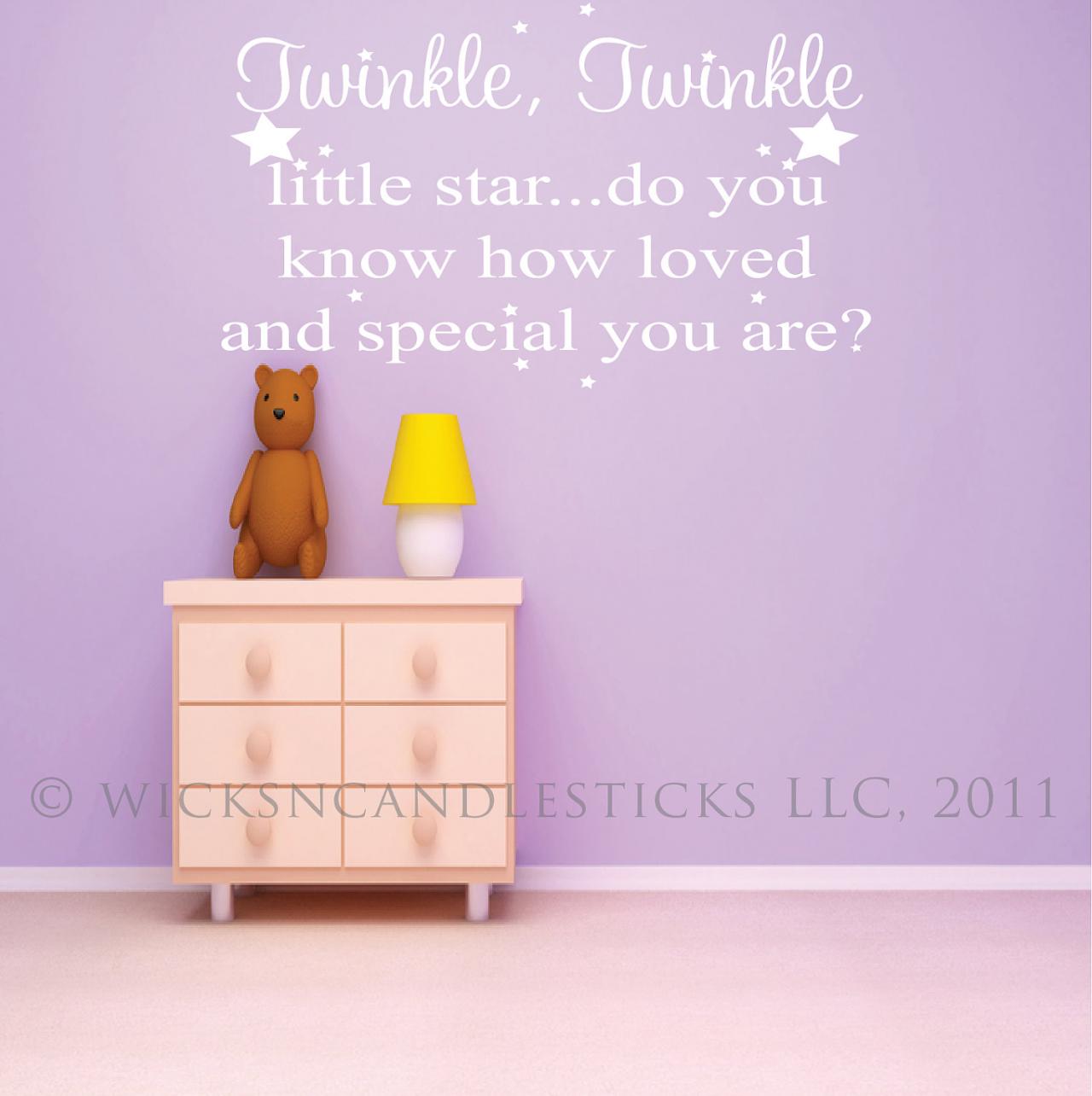 Wall Decals For Kids Room-twinkle Twinkle Star