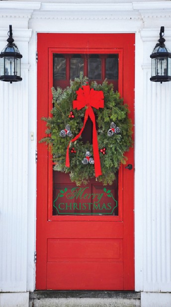 Our 1st Home Decorations-christmas Door Decal