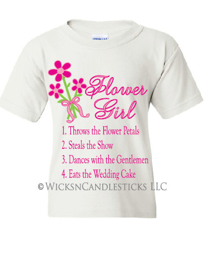 Flower Girl T Shirt -the Flower Girl