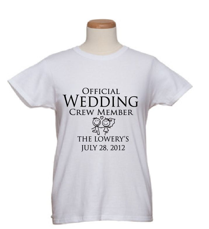 Bridal T-shirts Official Wedding Crew Member