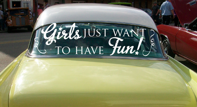 Bachelorette Party Car Decals Girls Just Want To Have Fun