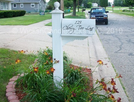 Personalized Mail Box Decals Address