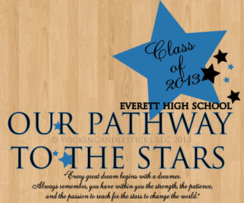 Prom Dance Floor Decals- Its Your Pathway To The Stars