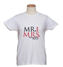 Bridal T Shirts Announcing The Mr. And Mrs.
